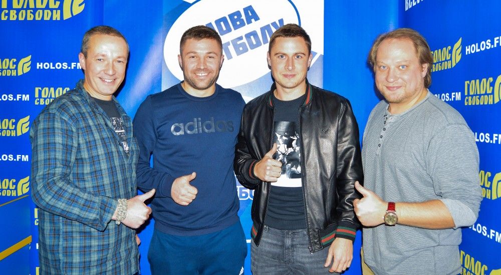 Віталій Кольцов та Антон Савін у радіопрограмі "Мова футболу"