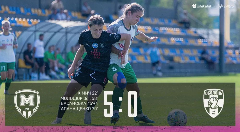 ЖФК "Металіст 1925" - ЖФК "Оболонь" - 5:0