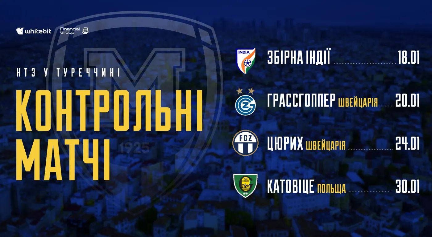 ЖФК "Металіст 1925" у Туреччині: календар спарингів